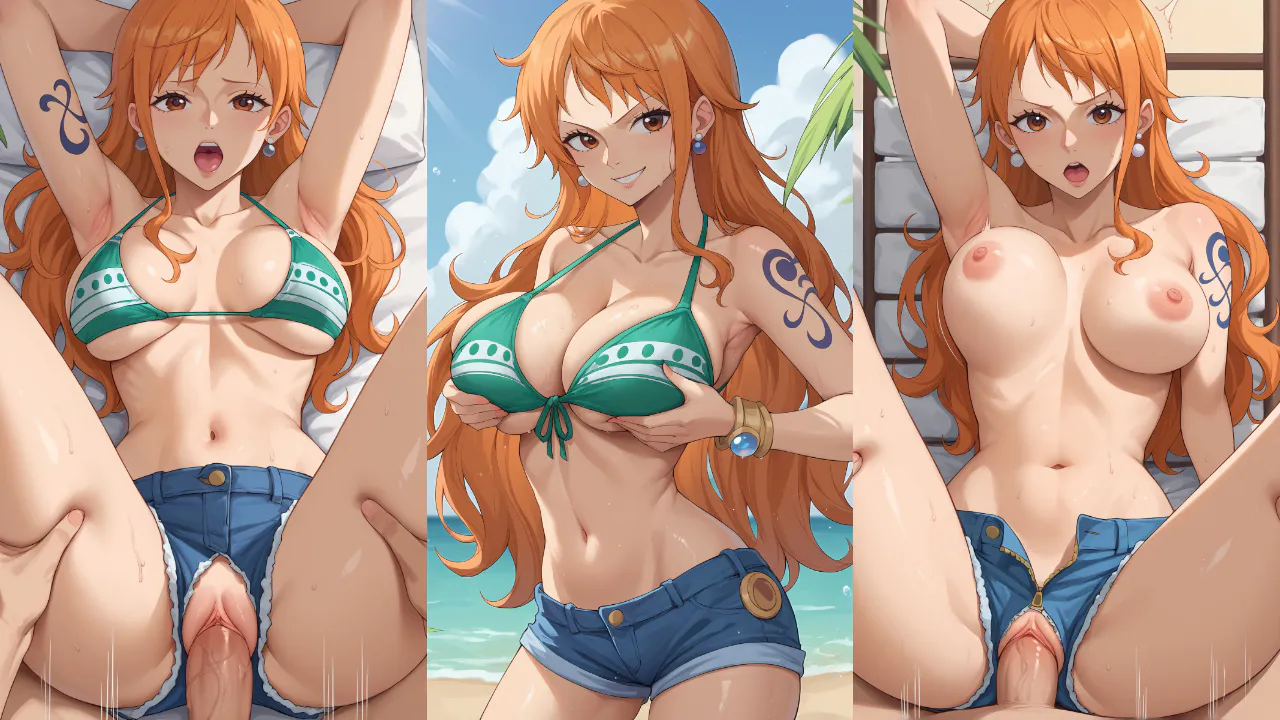 nami summer hot pants hentai one piece temptart